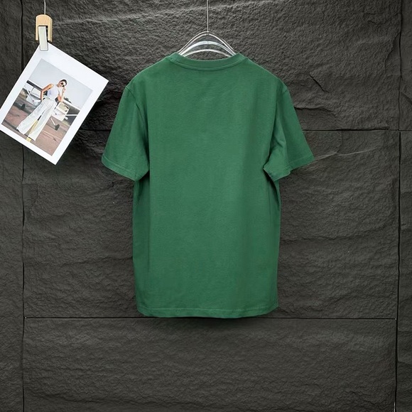 Lacoste Logo Cotton Green T-Shirt - Picture 2 of 7